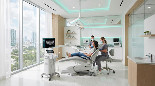 Consultorio de odontología moderna de MS Odontología Integral en CABA con tecnología digital y luz natural